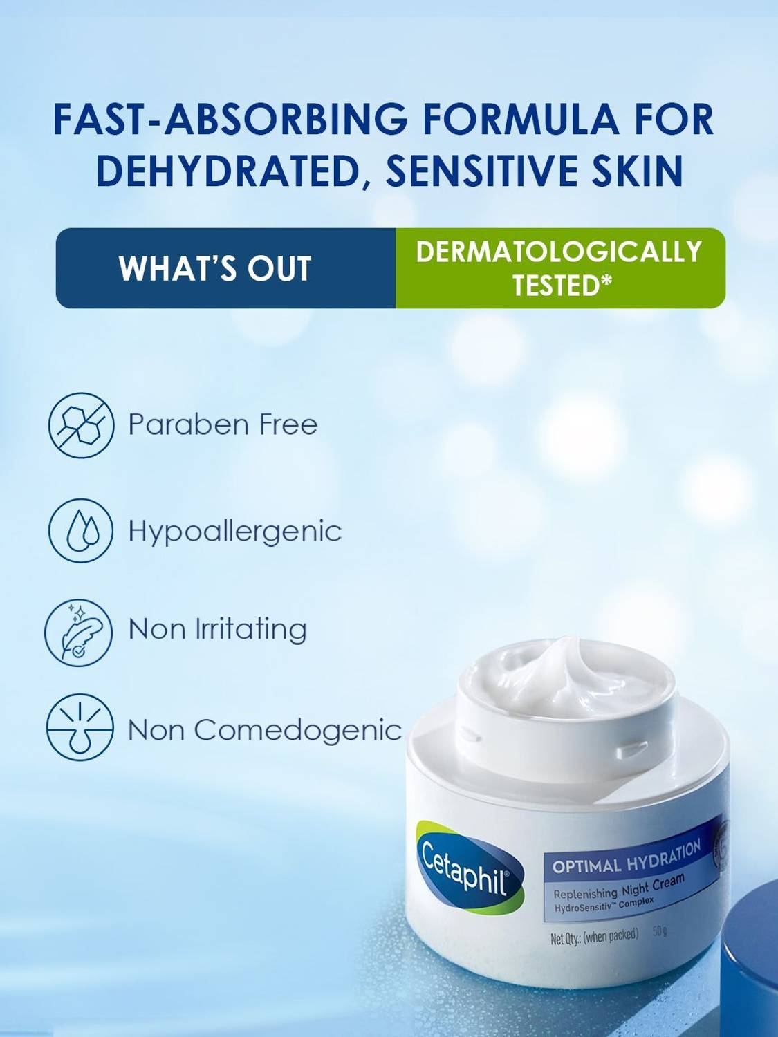 Cetaphil Optimal Hydration Replenishing Night Cream - Image 3