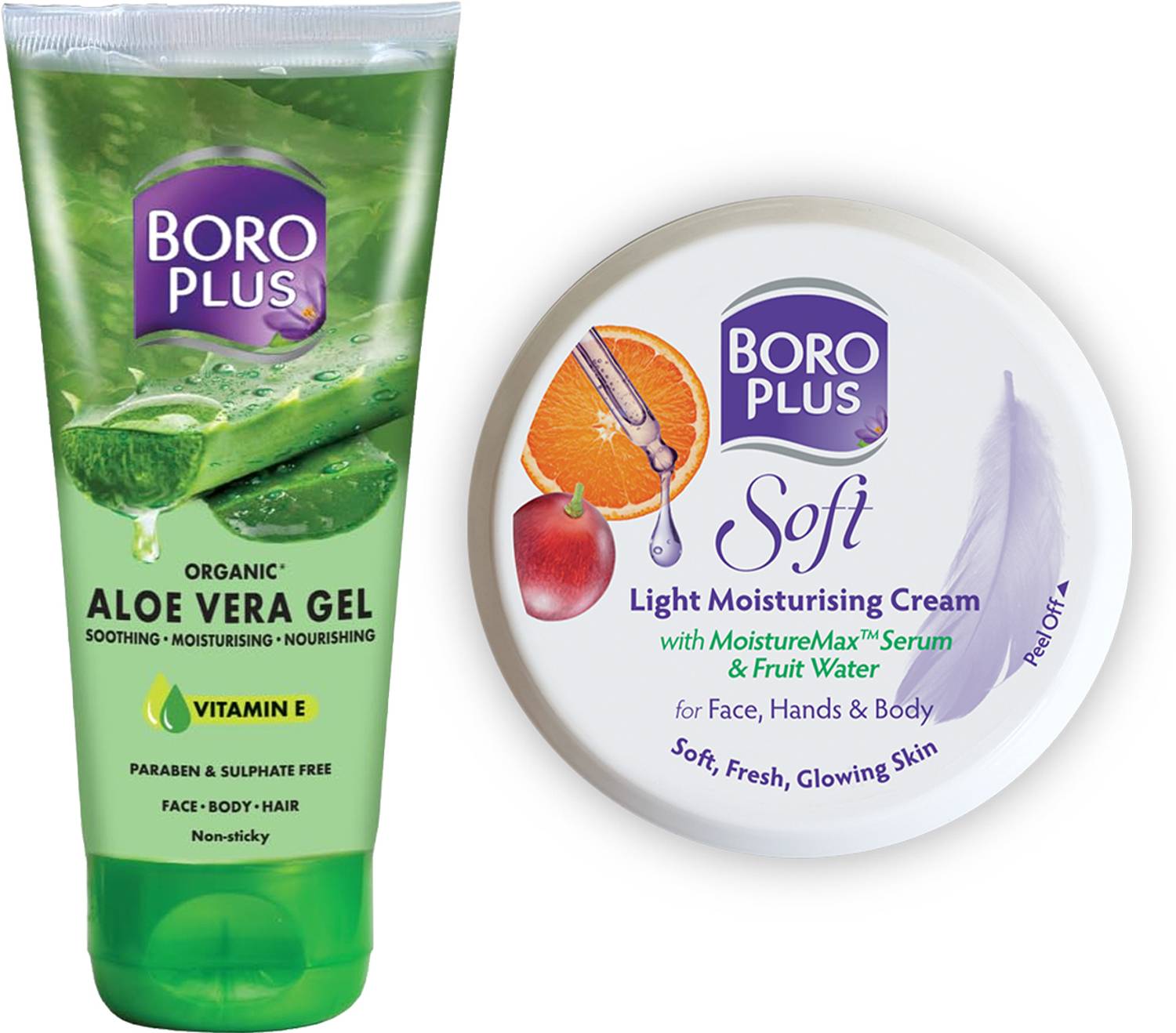 BOROPLUS Soft Ayurvedic Antiseptic Cream 200ml + Aloevera Gel 200ml