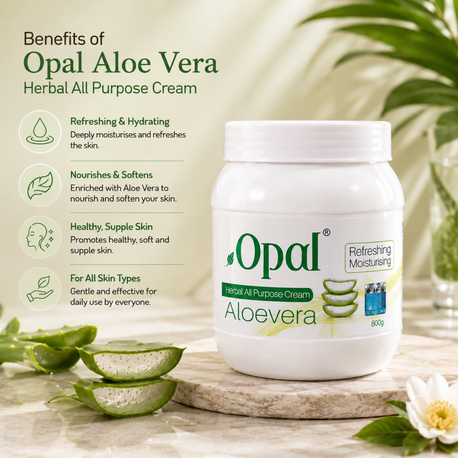 Image of Opal All Purpose Cream 800g -Aloevera
