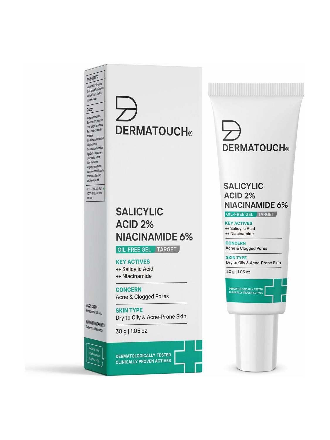 Dermatouch Salicylic Acid 2% Niacinamide 6% Anti-Acne Gel - Image 1