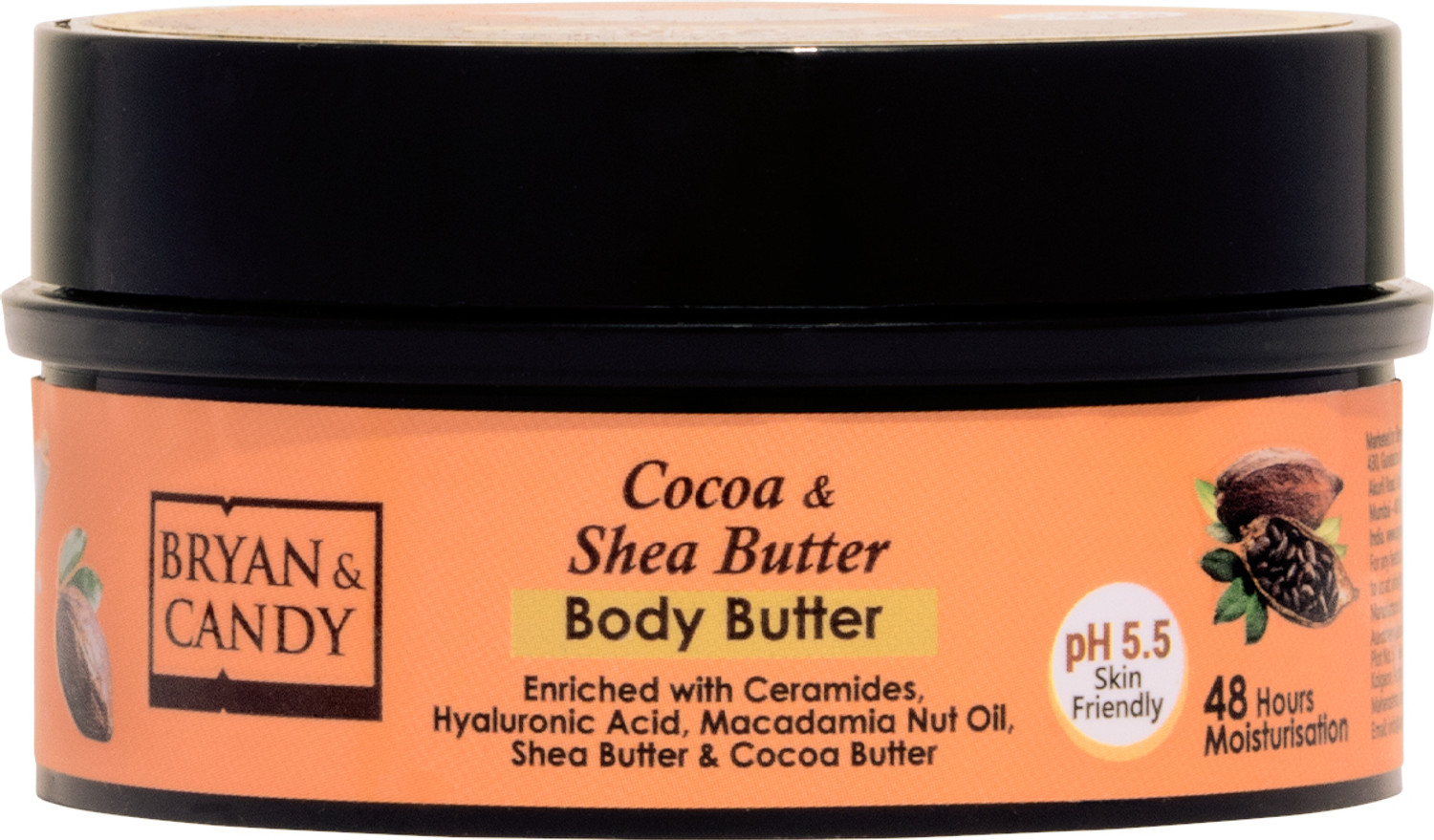 Image of Bryan & Candy Cocoa Shea Body Butter |Ph5.5 Skin Friendly | 72hrs Moisturization | 100% Vegan