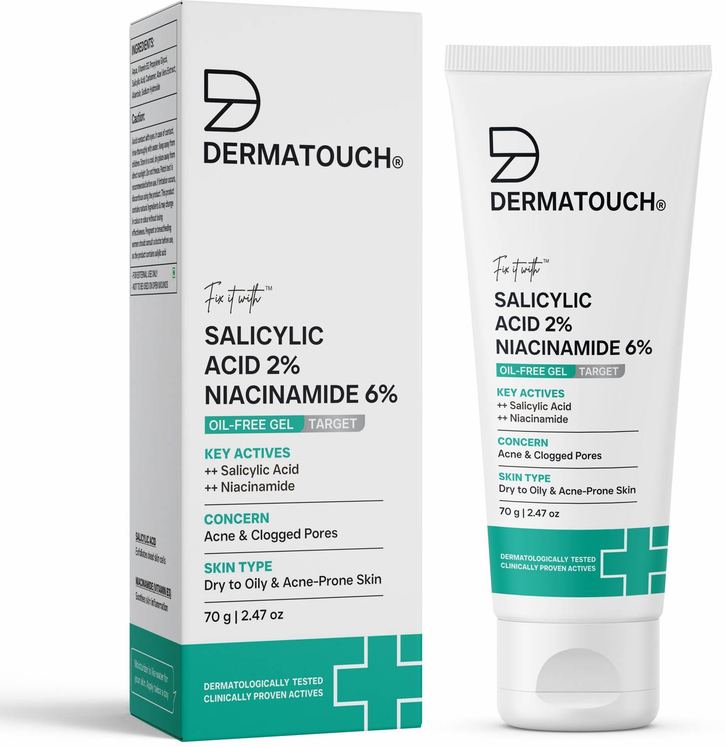 Dermatouch Salicylic Acid 2% Niacinamide 6% Anti-Acne Gel