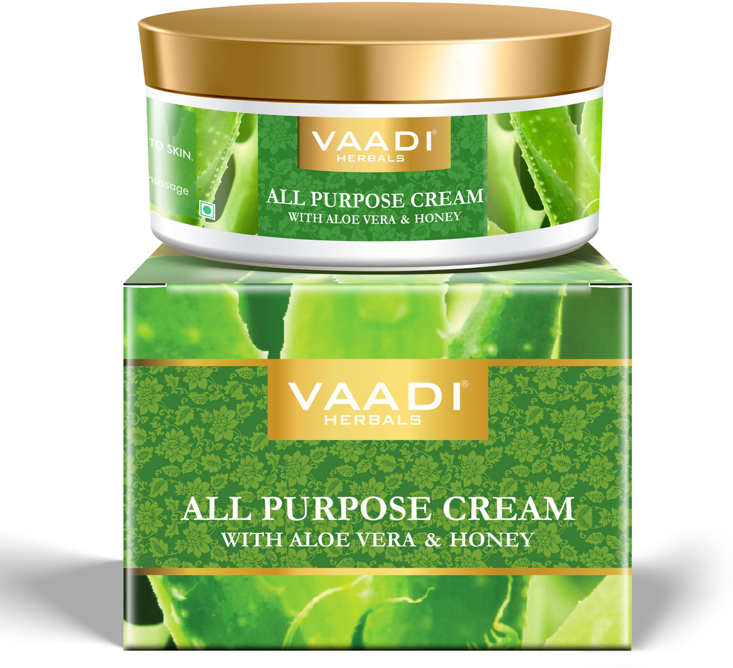 Image of vaadi Herbals All Purpose Cream with Aloe Vera, Honey & Manjistha