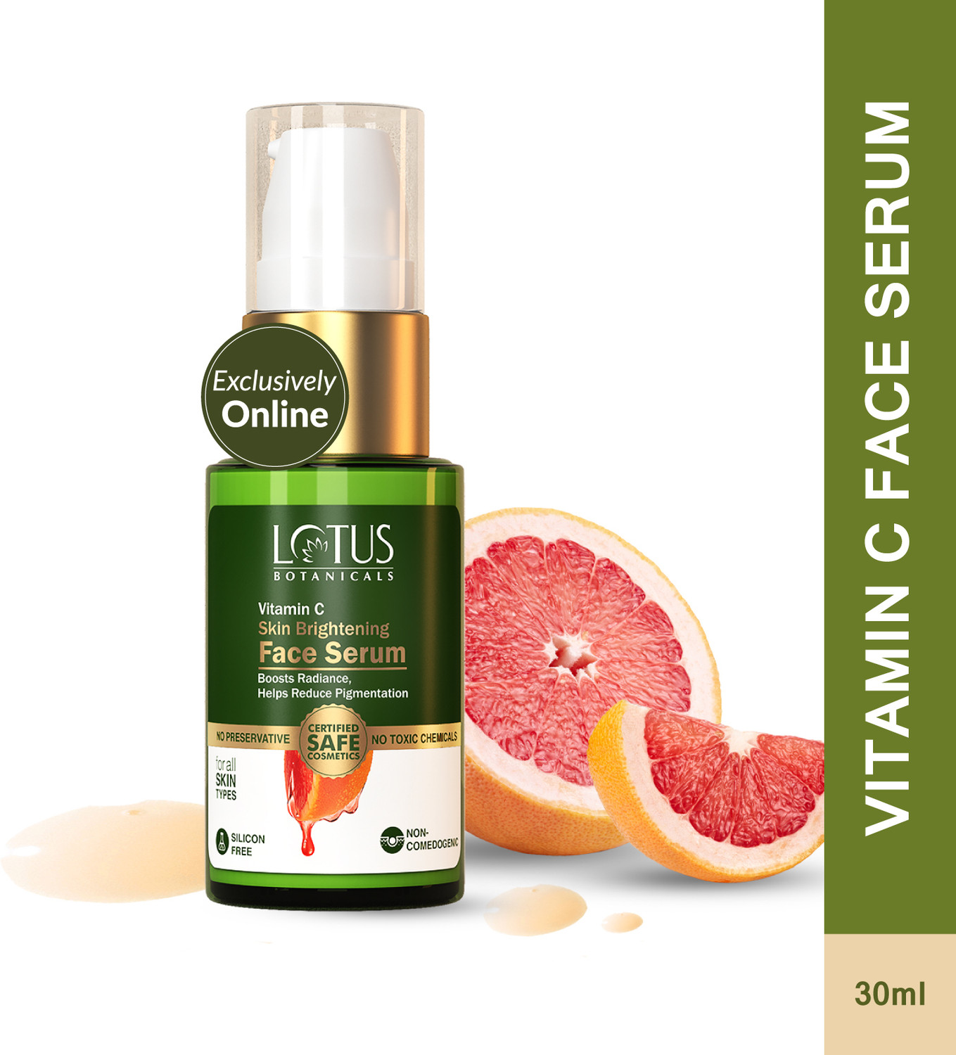 Image of Lotus Botanicals Vitamin C Skin Brightening Face Serum - 30g