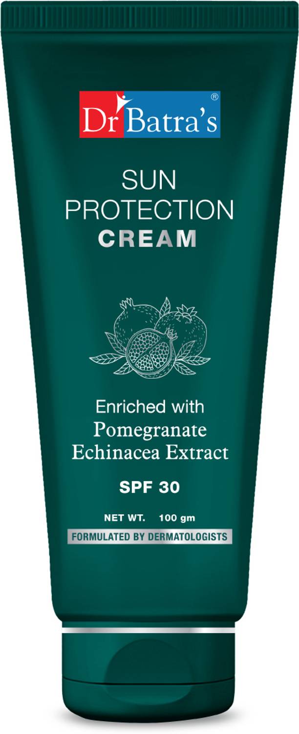 Dr Batra's Sun Protection Cream SPF 30- Echinacea Enriched|UVA UVB Safe & Lightweight