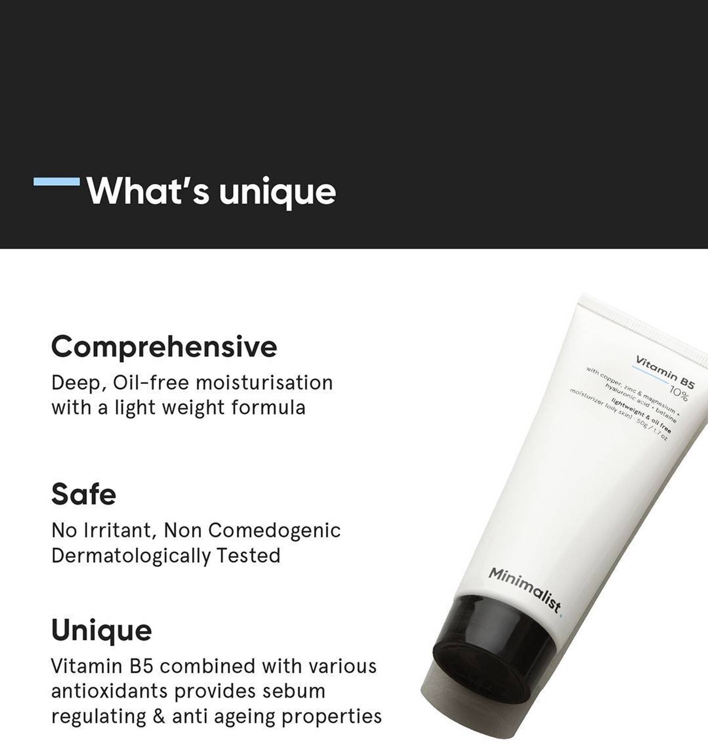 Minimalist 10% Vitamin B5 Oil Free Moisturizer 50g - Image 4