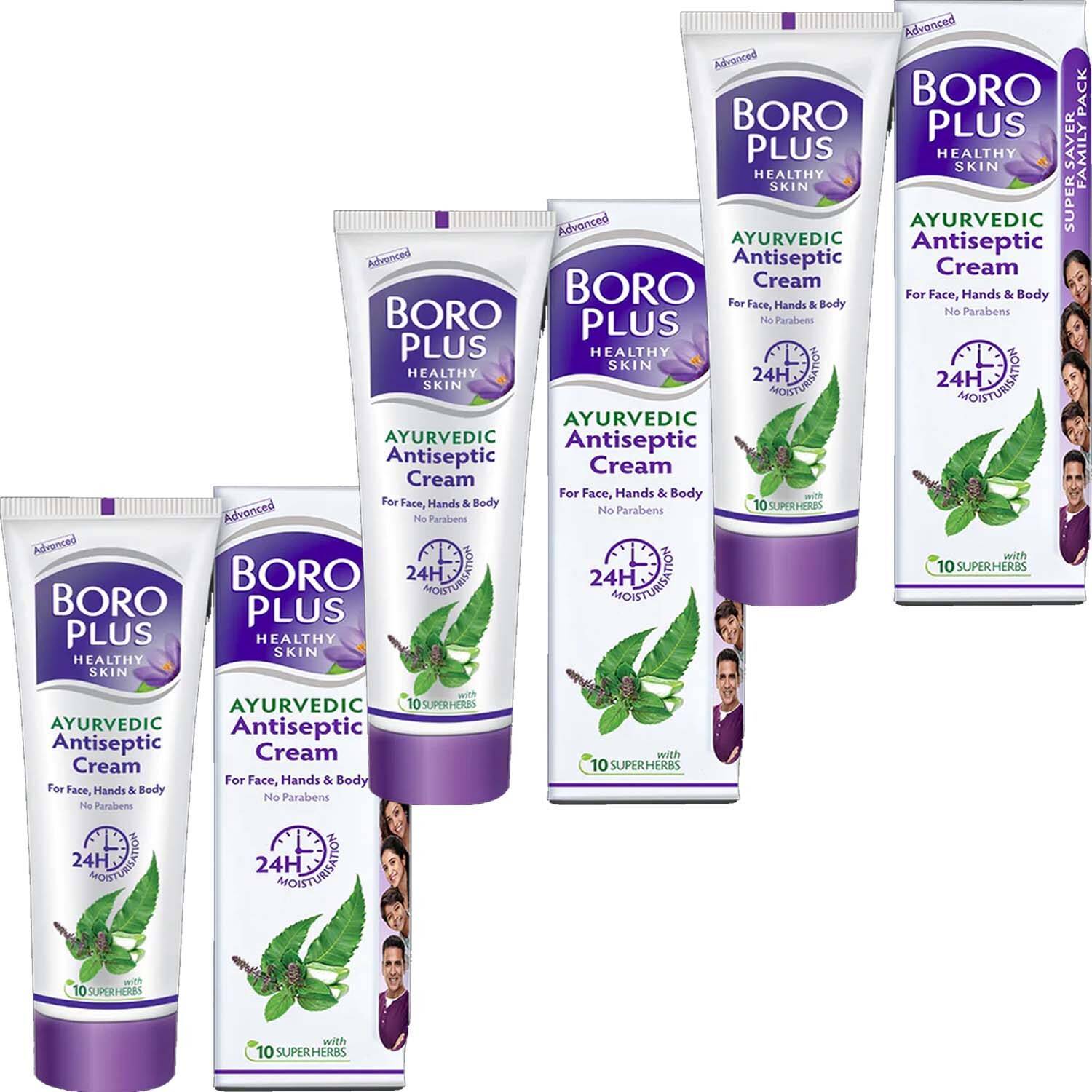 BOROPLUS Ayurvedic Antiseptic Cream For Face ,Hands & Body No Problem Pack of - 200ml x 3