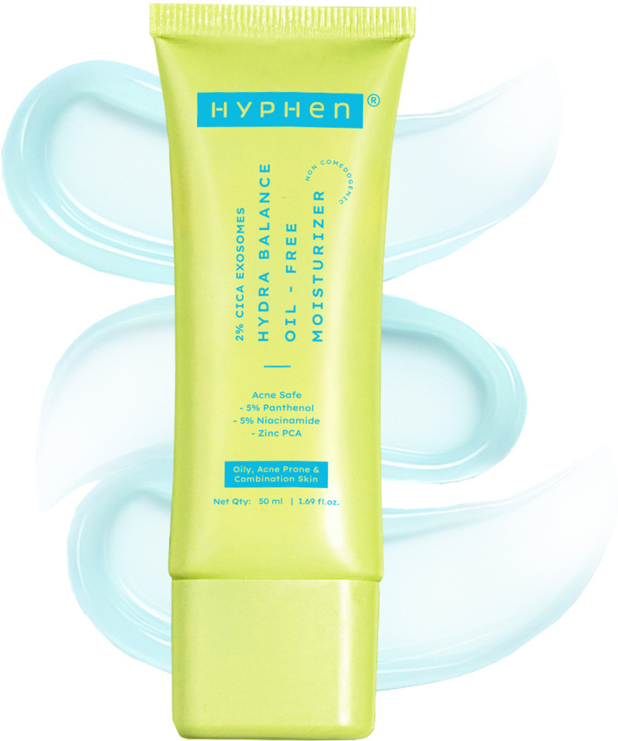 Image of HYPHEN 2% Cica Oil-free Moisturizer With 5% Niacinamide| For Acne-prone, Oily, Dry Skin