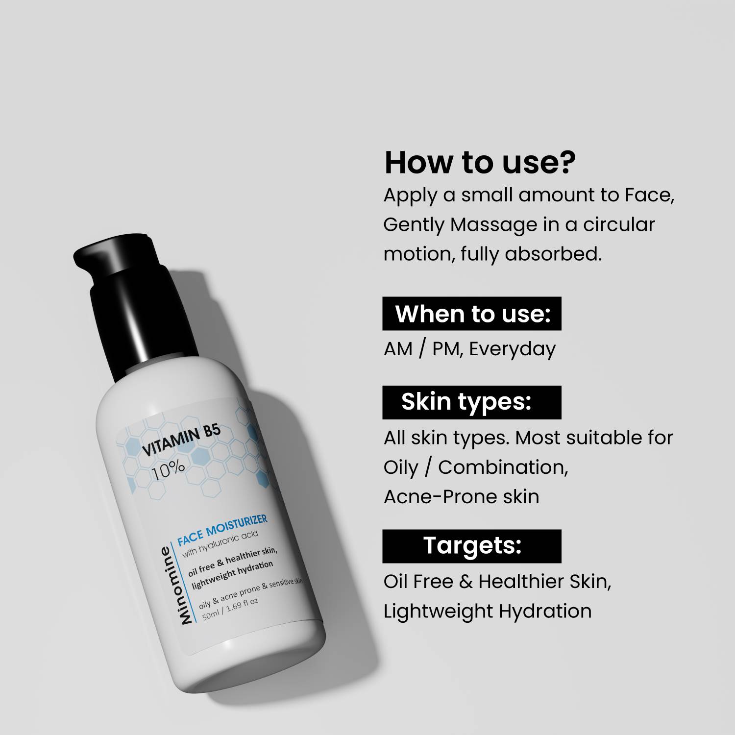 Minomine Oil-Free Complete Skincare Combo - Image 5
