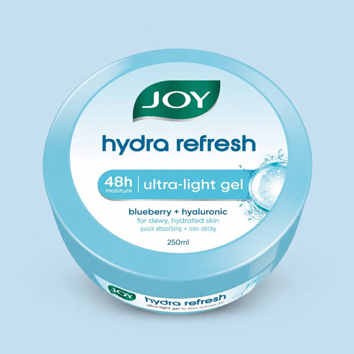 Joy Hydra Refresh Ultra-Light Gel, Oil Free Moisturiser for Face & Body