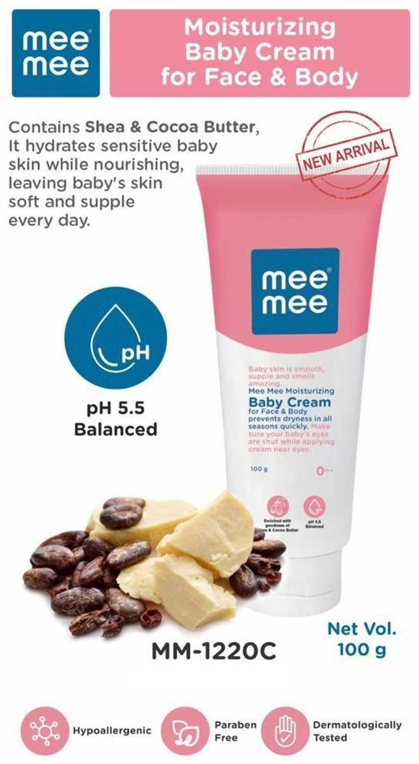 Image of MeeMee Moisturizing Baby Cream For Face & Body (100 g)