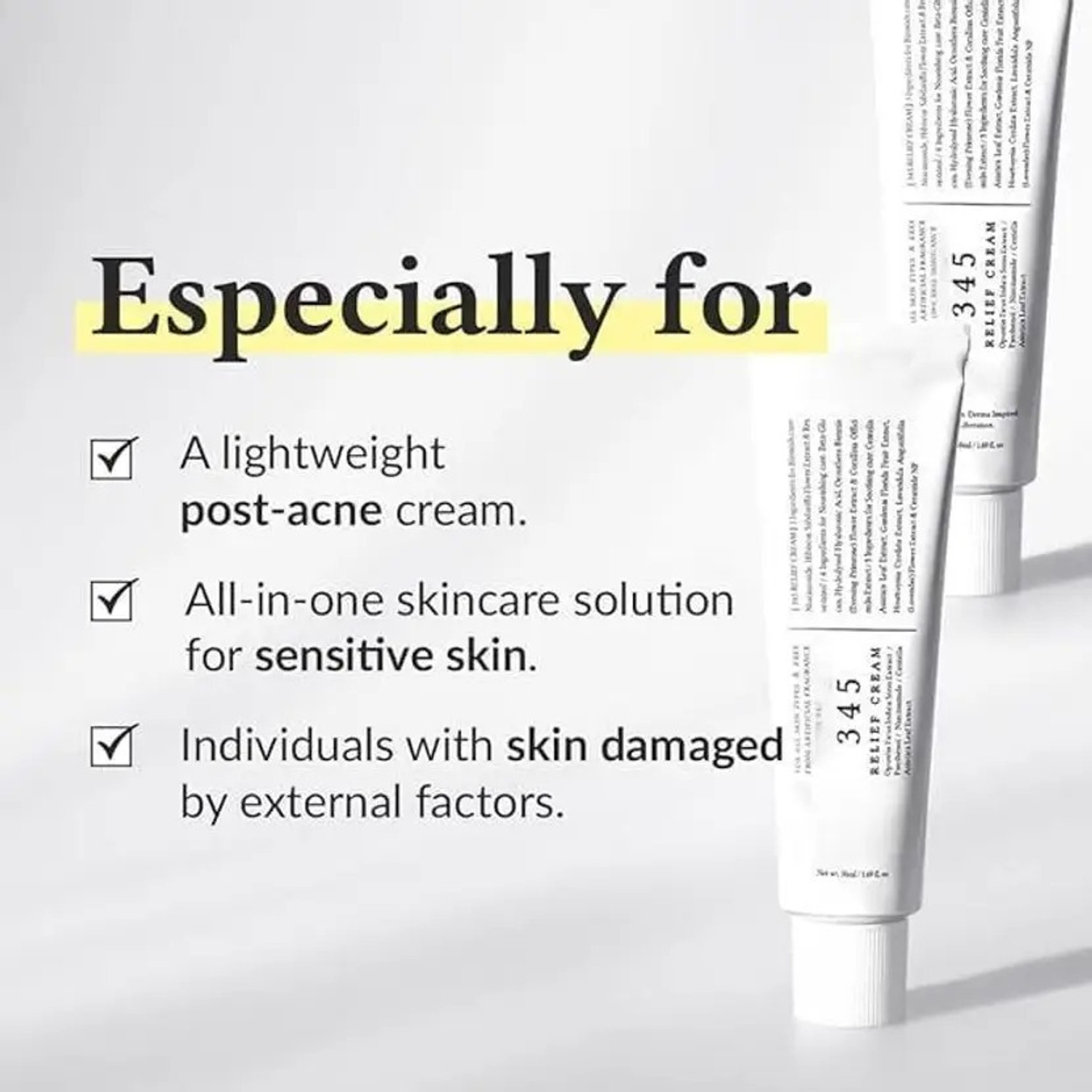 Image of CEMISOLE 345 Relief Cream Daily Moisturizer with Niacinamide Panthenol