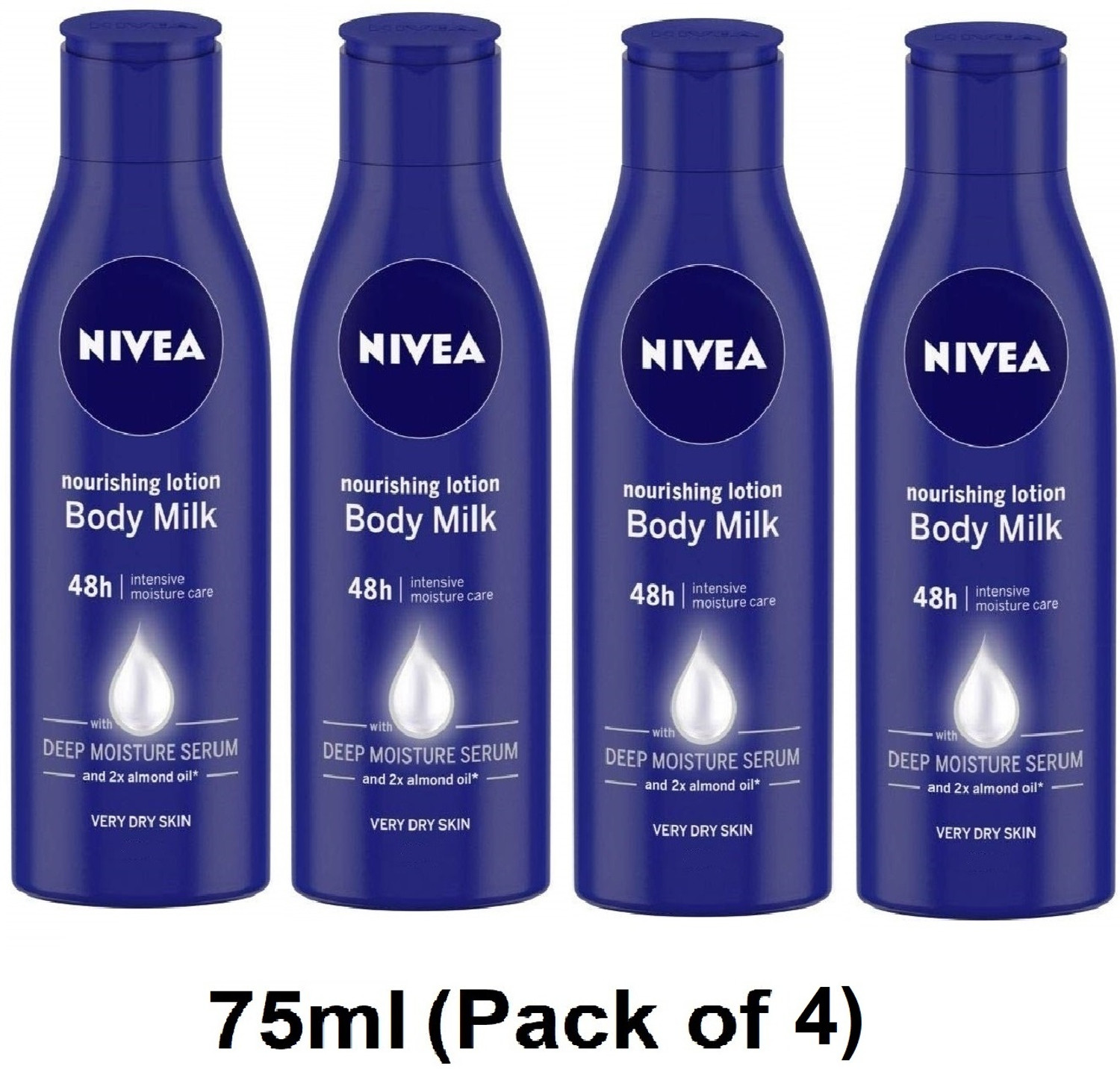 Image of NIVEA Body Milk Nourishing Lotion (75ml X 4)