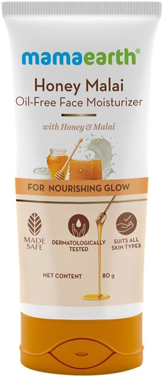 Image of Mamaearth Honey Malai Oil-Free Face Moisturizer for Nourishing Glow