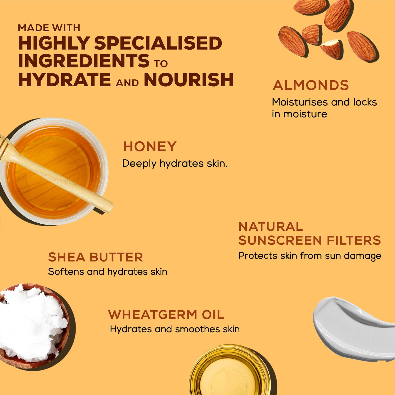 Joy Honey & Almonds Deep Nourishing Body Lotion 750ml - Image 3