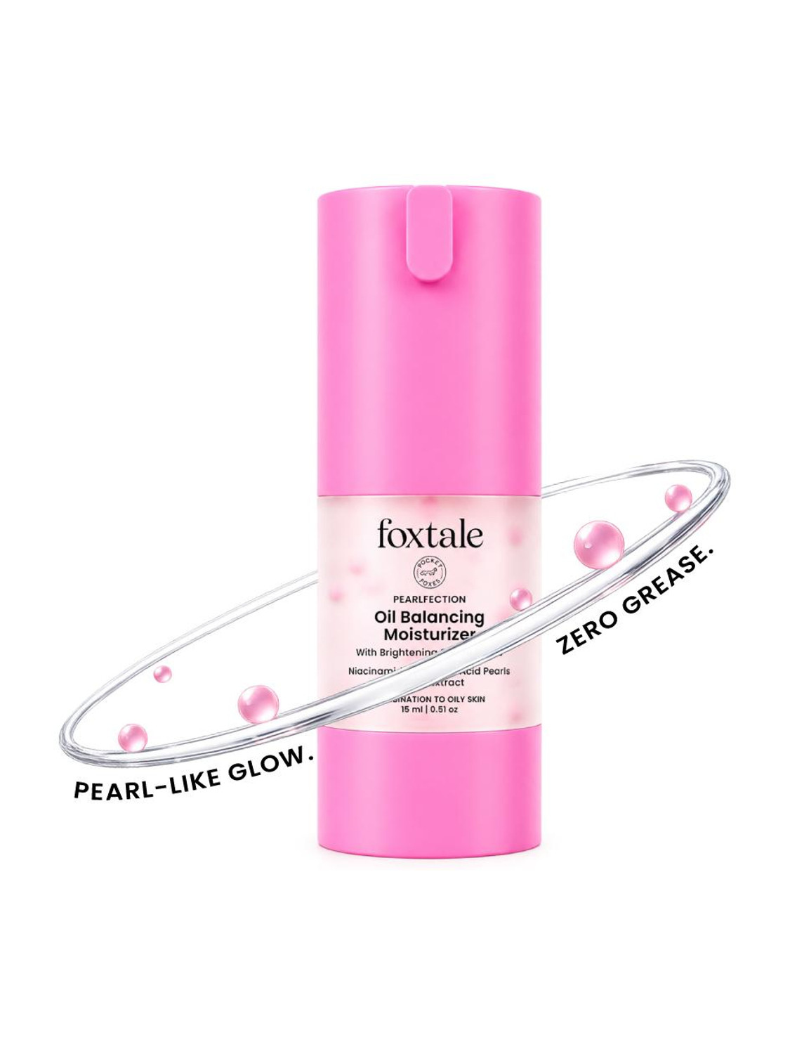 Image of Foxtale Oil Balancing Moisturizer for Oily Skin, Niacinamide | Lightweight & Non-Greasy