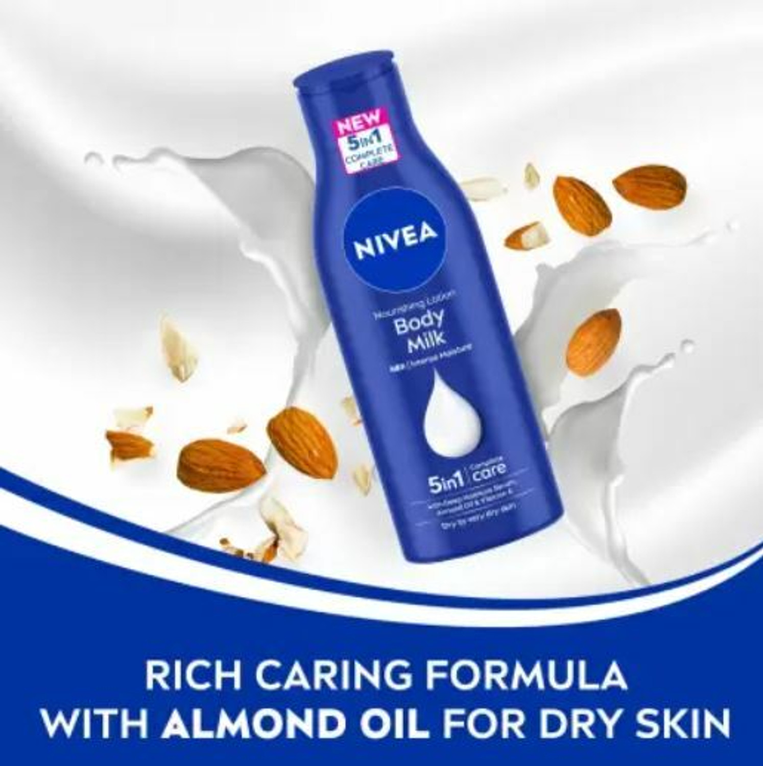Image of NIVEA Body Lotion for Very Dry Skin, Nourishing Body Milk For