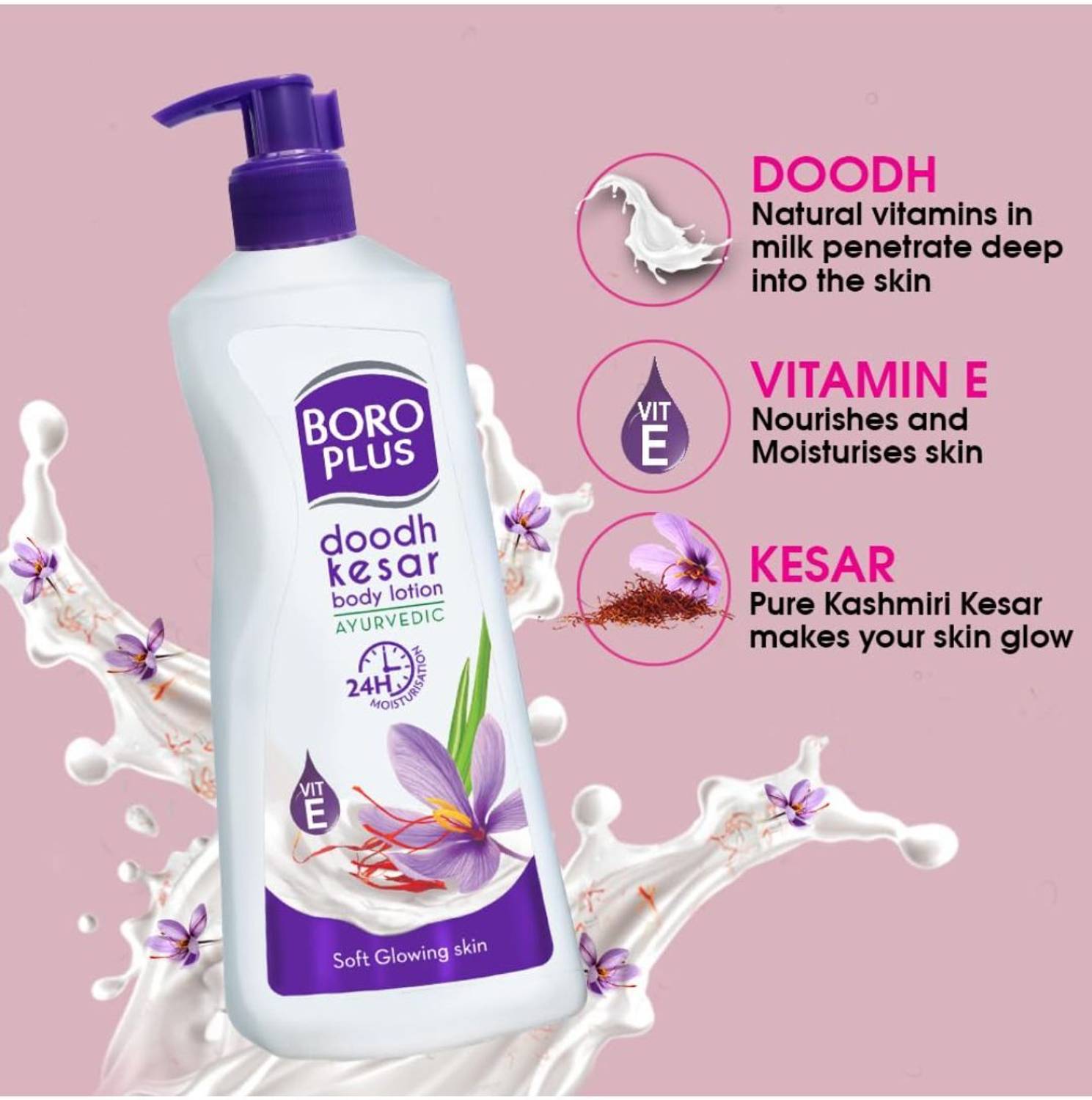 BOROPLUS Body Lotion 24Hrs Moisturisation 100% Ayurvedic - Image 5