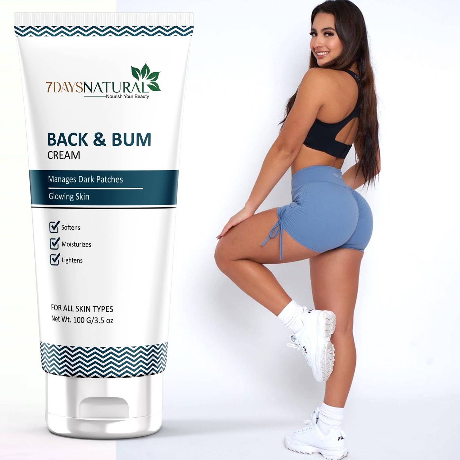 7days natural Back & Bum Lightening Serum Naturally Brightens Treats Pigmentation Fades