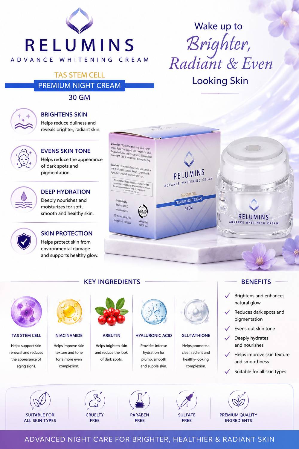 relumins glutathione injection price in india Vial Boxes Diyan Relumins Advance Whitening Cream