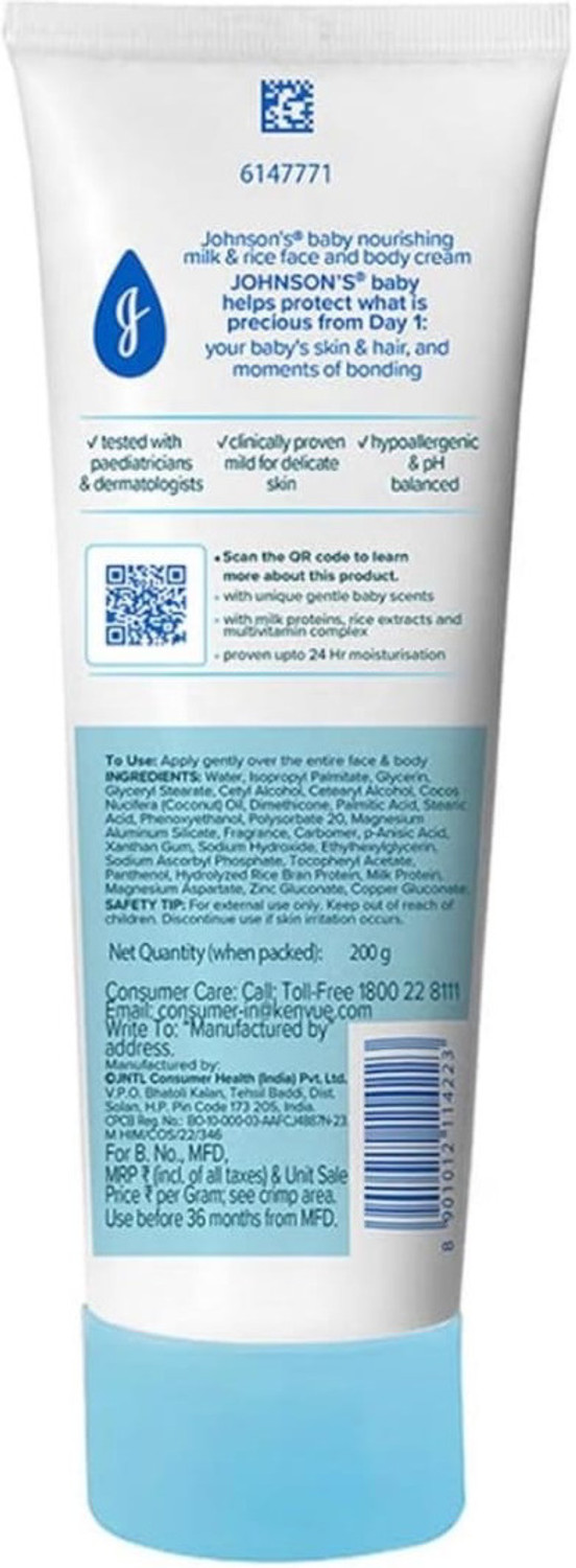 Image of JOHNSON'S Milk + Rice Cream