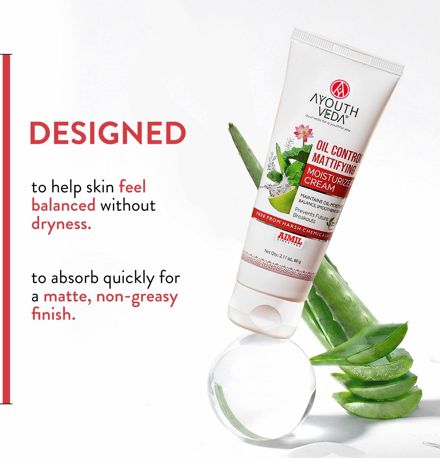 AYOUTHVEDA Oil Control Mattifying Moisturizer Cream - Image 2