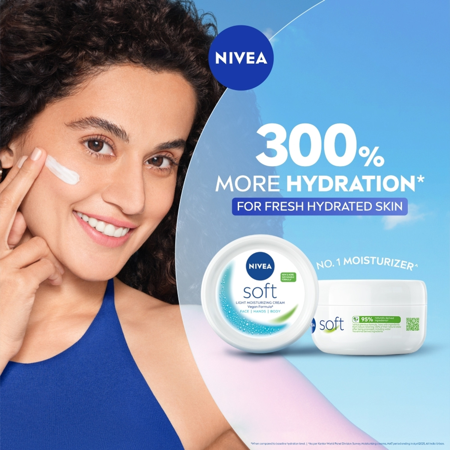 Image of NIVEA Soft Moisturizing Cream Vitamin E Face Cream & Body moisturizer 72H 375ml