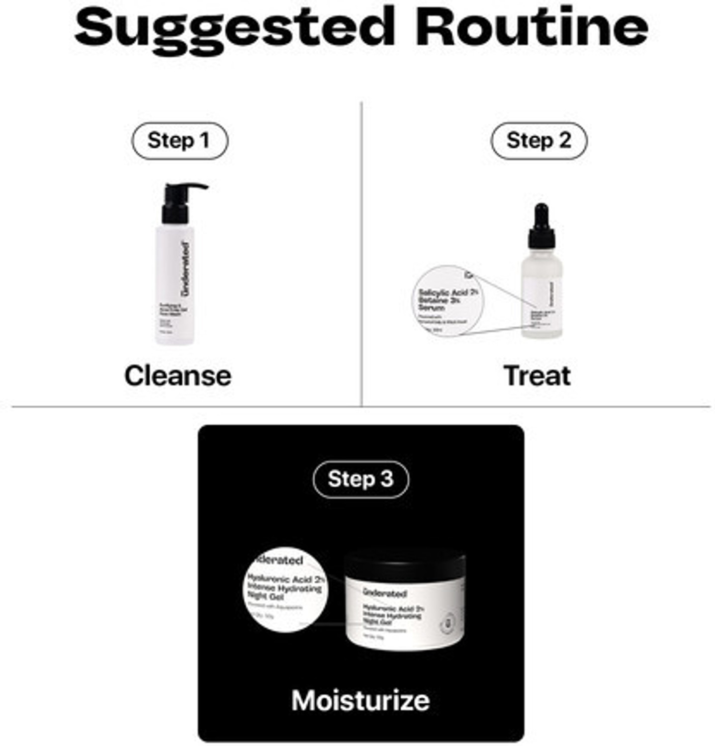 Image of UNDERATED Hyaluronic Acid 2% Intense Hydrating Night Gel Powered with Aquaporins