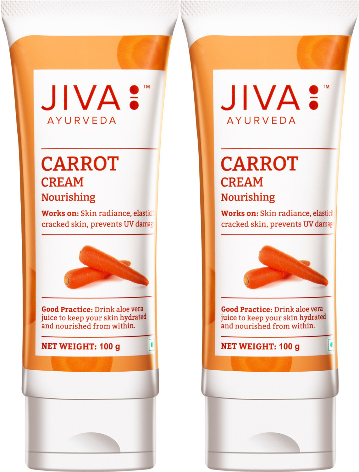 Image of JIVA Carrot Cream 100 gm Pack of 2