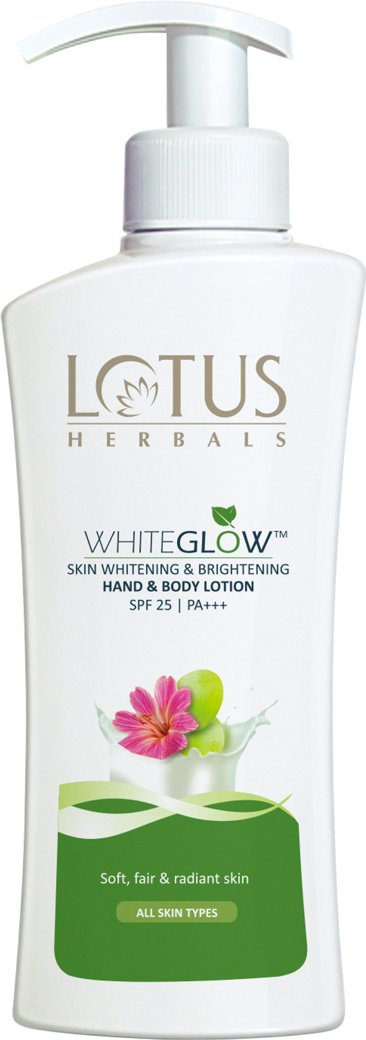 Image of LOTUS HERBALS WhiteGlow Skin Brightening Hand & Body lotion SPF 25 PA+++