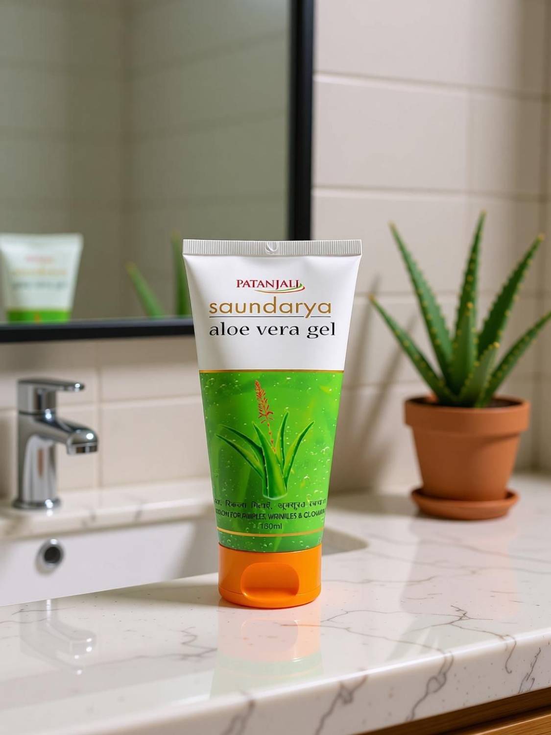 PATANJALI Aloe Vera Gel for Face & Hair - Image 4