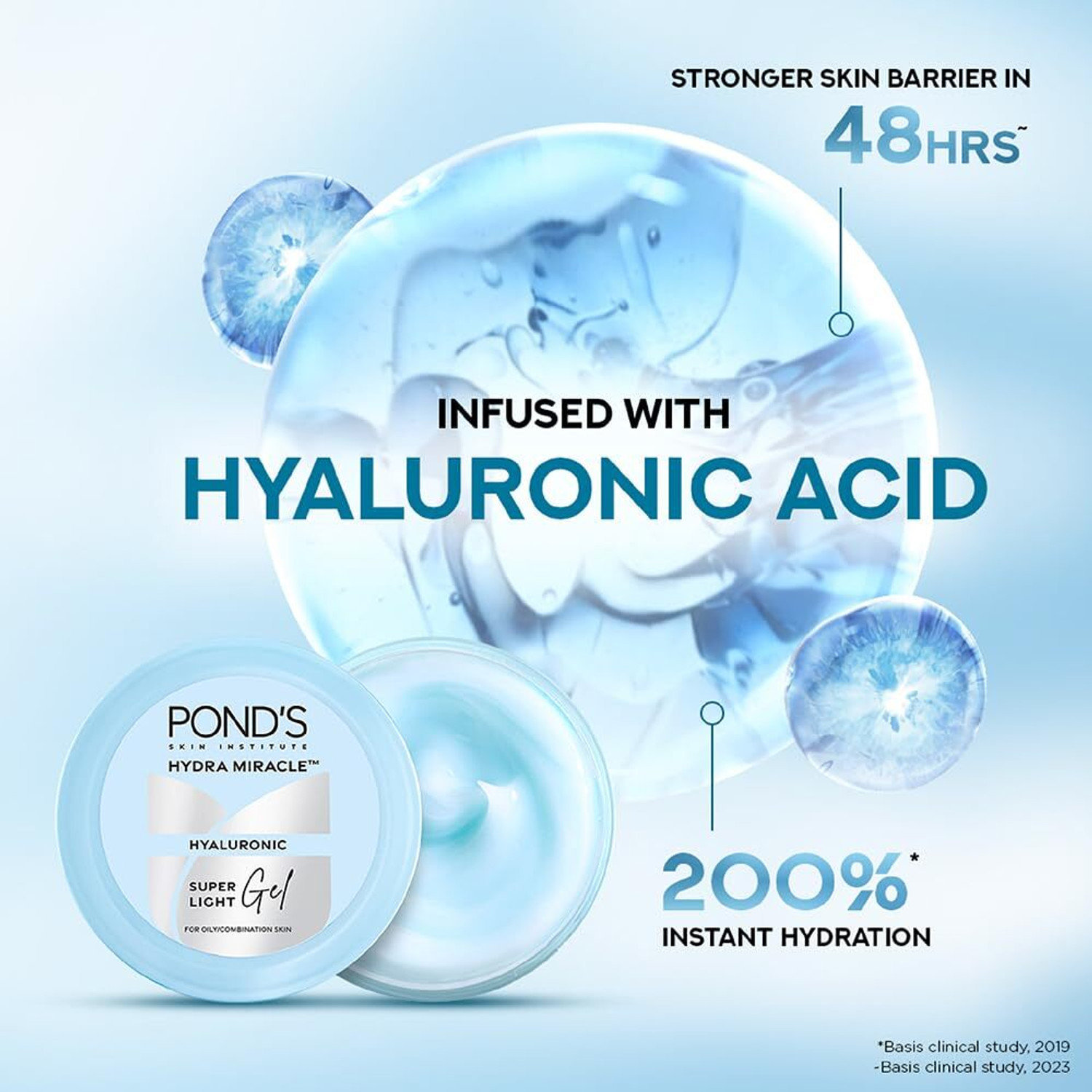 Image of POND's Non-Sticky Fresh Feel Moisturiser For Hydrated Glow (200 ml) PACK OF 1