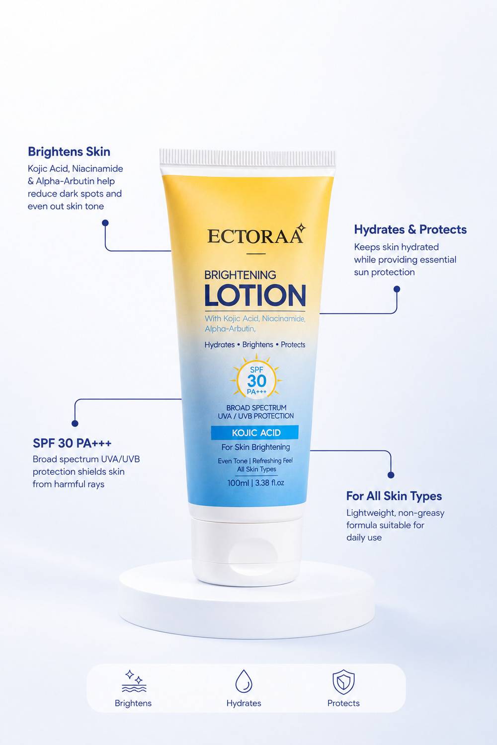 ECTORAA Brightening Lotion SPF 30 - Image 1