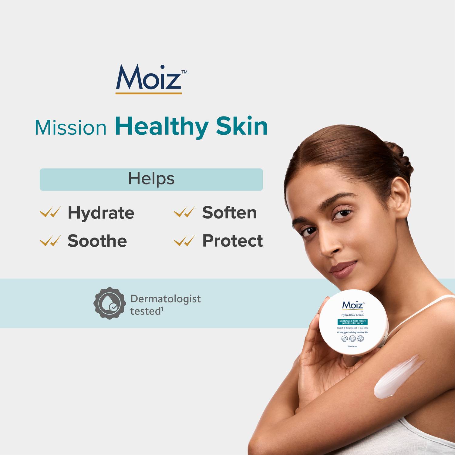Moiz XL Hydro Boost Cream | For Dry and Sensitive Skin | (200 g