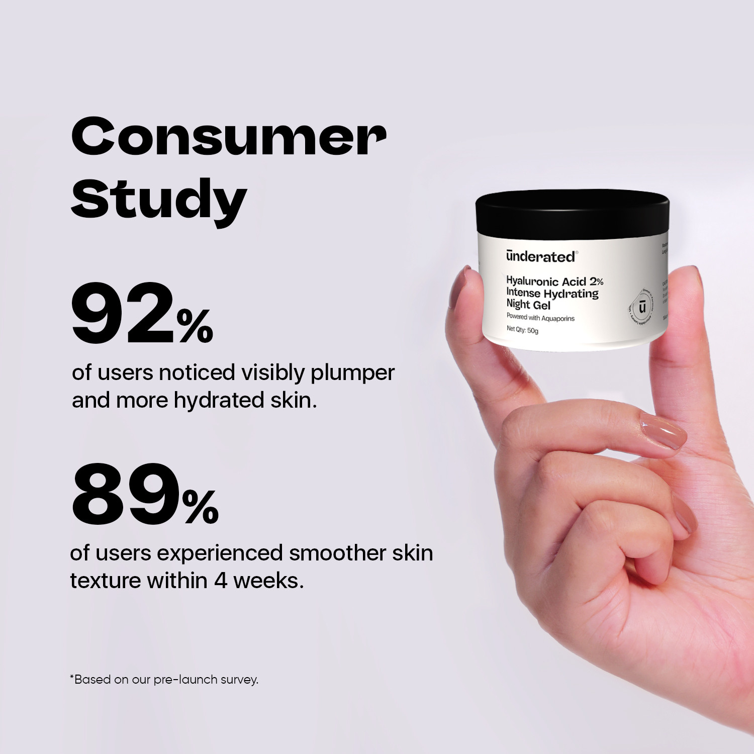 Image of UNDERATED Hyaluronic Acid 2% Intense Hydrating Night Gel Powered with Aquaporins
