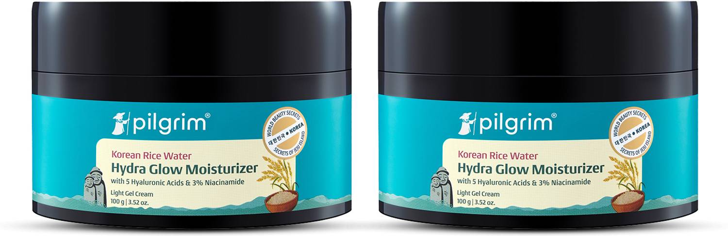 Pilgrim Korean Rice Water Hydra Glow Brightening Moisturizer Pack of 2