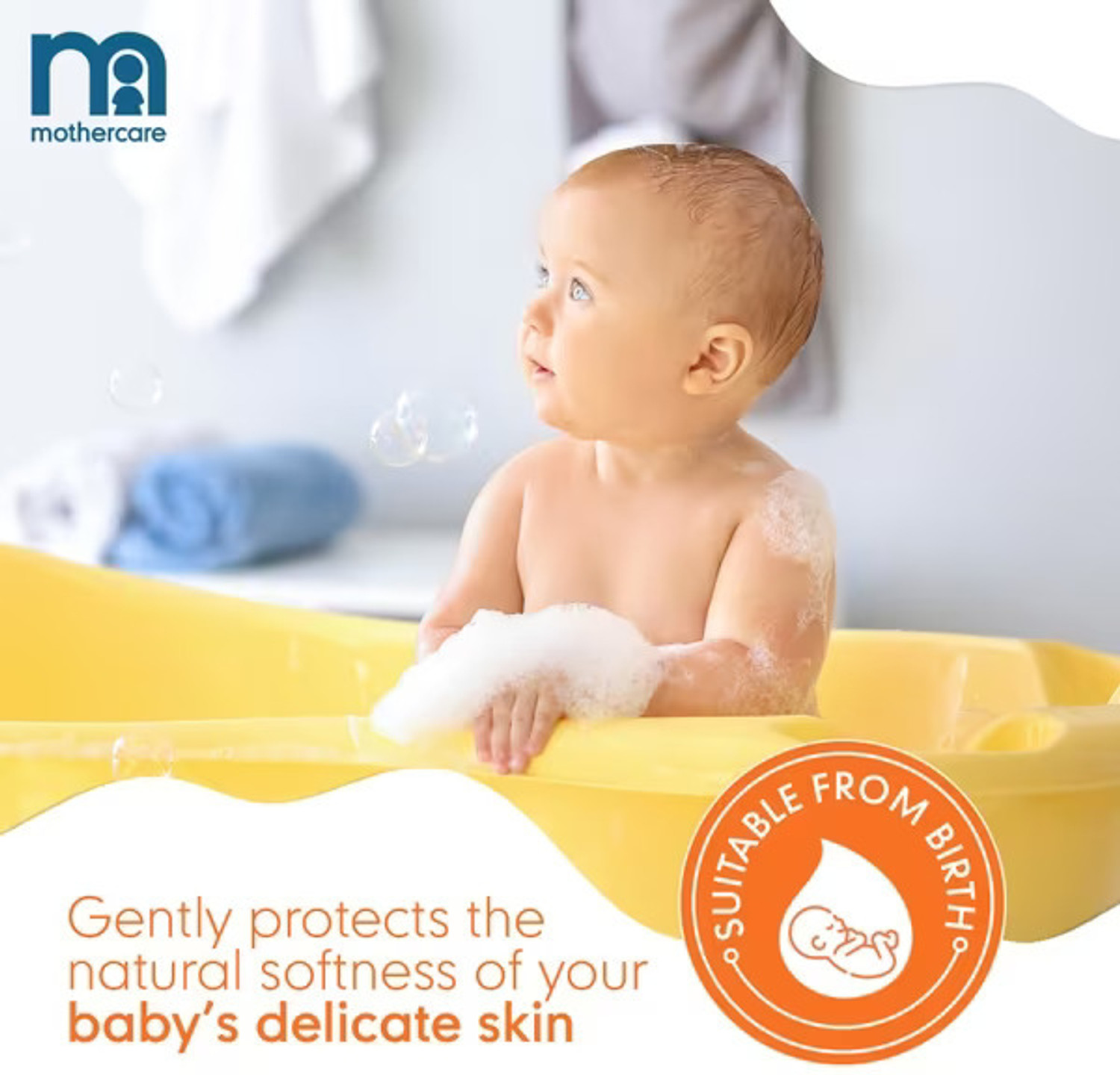 Image of Mothercare All We Know Baby Bath Milk | Gentle On Skin & Protect its Natural Softness