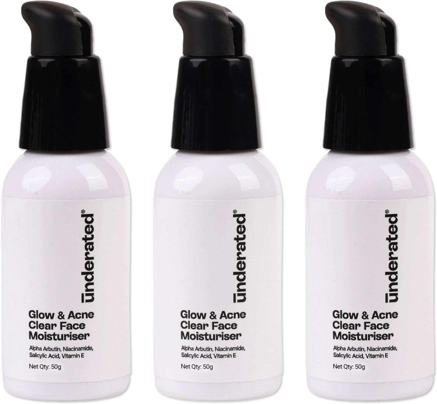 Image of UNDERATED Glow and Acne Clear FaceMoisturizer Powered with SalicylicAcid and VitaminE