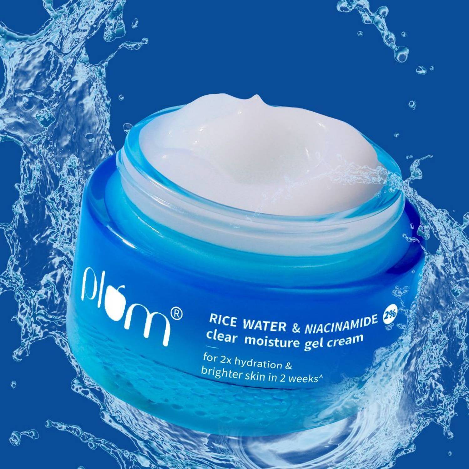 Plum 2% Niacinamide & Rice Water Gel Cream Moisturizer Brighten