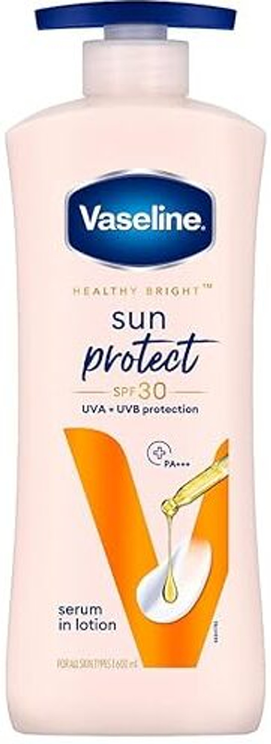 Image of Vaseline Sun Protect SPF 30 Body Lotion, Reduces Tan Lines in 7 Days, UVA + UVB PA+++