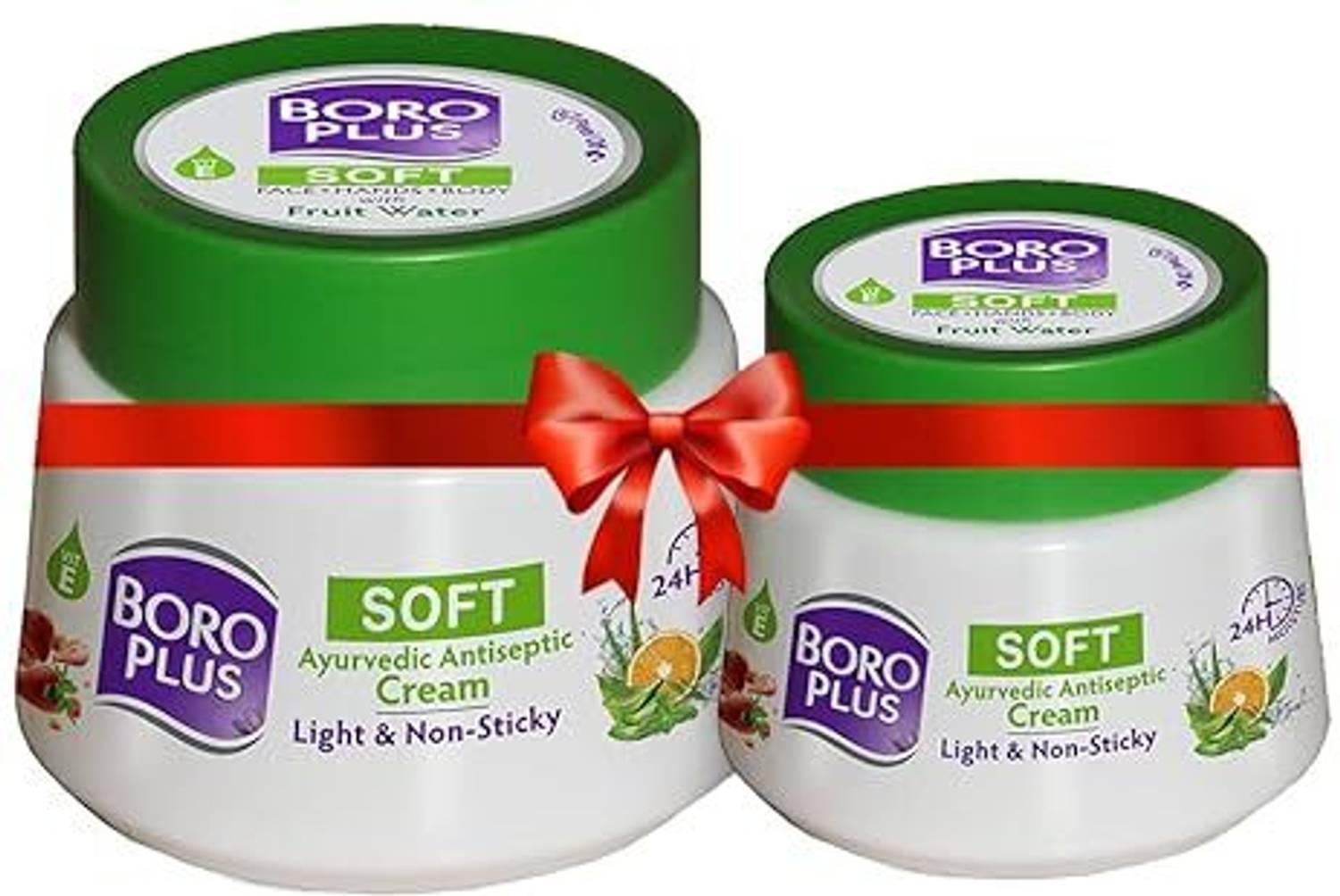 BOROPLUS Soft Ayurvedic Antiseptic Cream Light & Non-Sticky 100+200ml Pack of 2