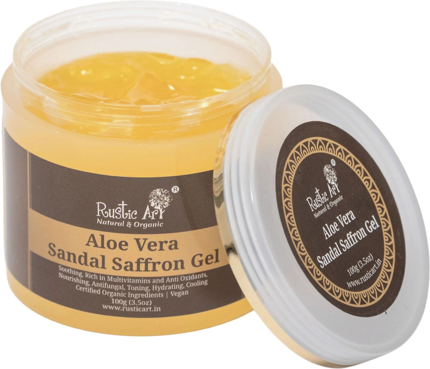 Image of RUSTIC ART Aloe Vera Sandal Saffron Gel