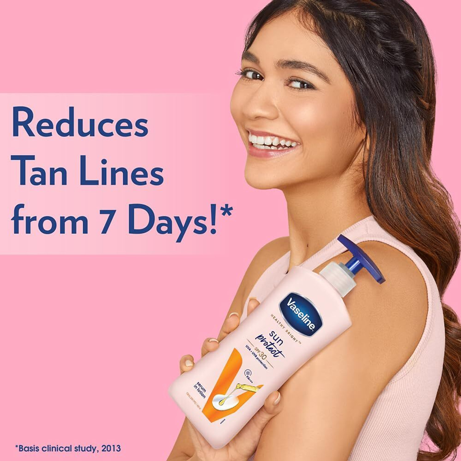 Image of Vaseline Sun Protect SPF 30 Body Lotion Reduces Tan Lines, UVA + UVB PA+++ Sun Protection