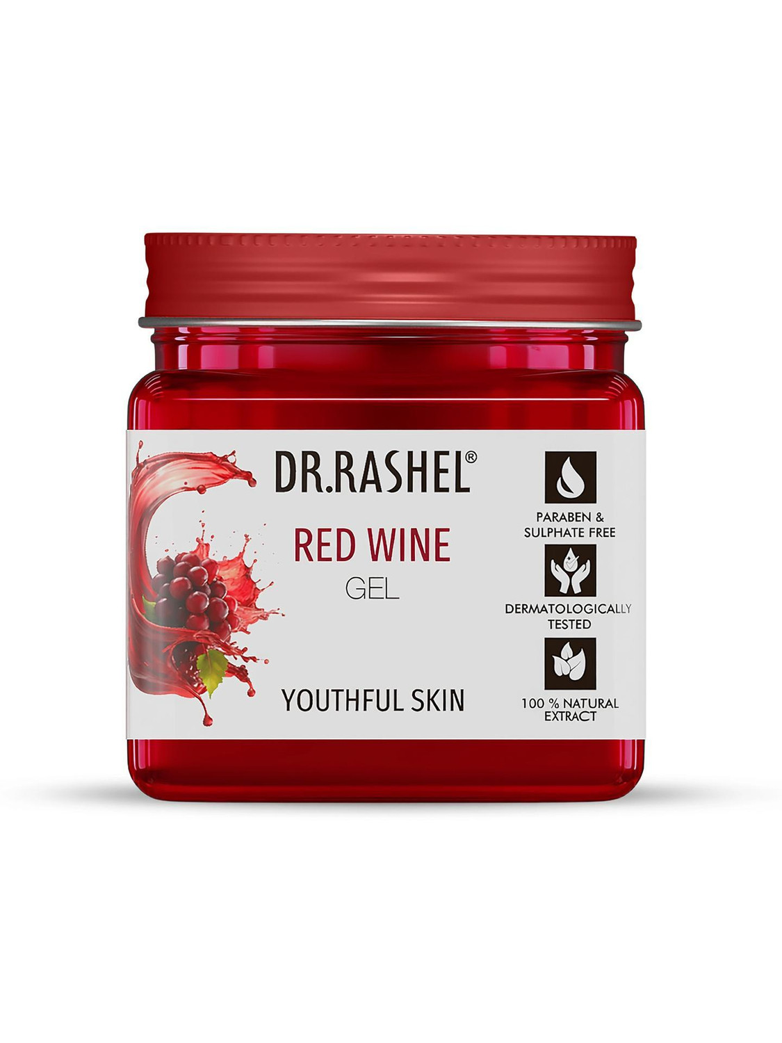 Image of DR.RASHEL Red Wine Gel for Face & Body | Deep Nourishment, Renewal & Skin Rejuvenation