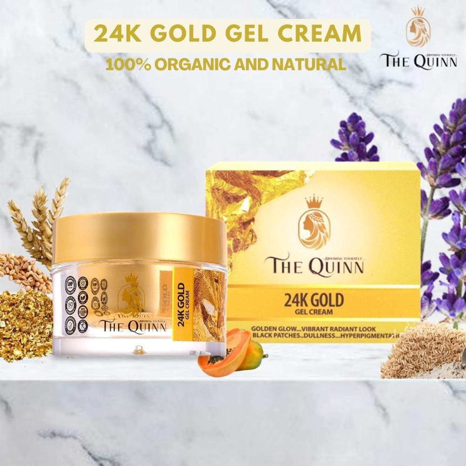 Image of THE QUINN 24K Gold Gel Cream