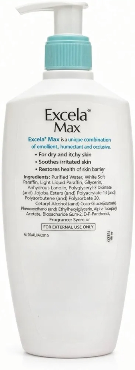 Image of excelamax Moisturiser For Dry and Itchy Skin | Paraben Free