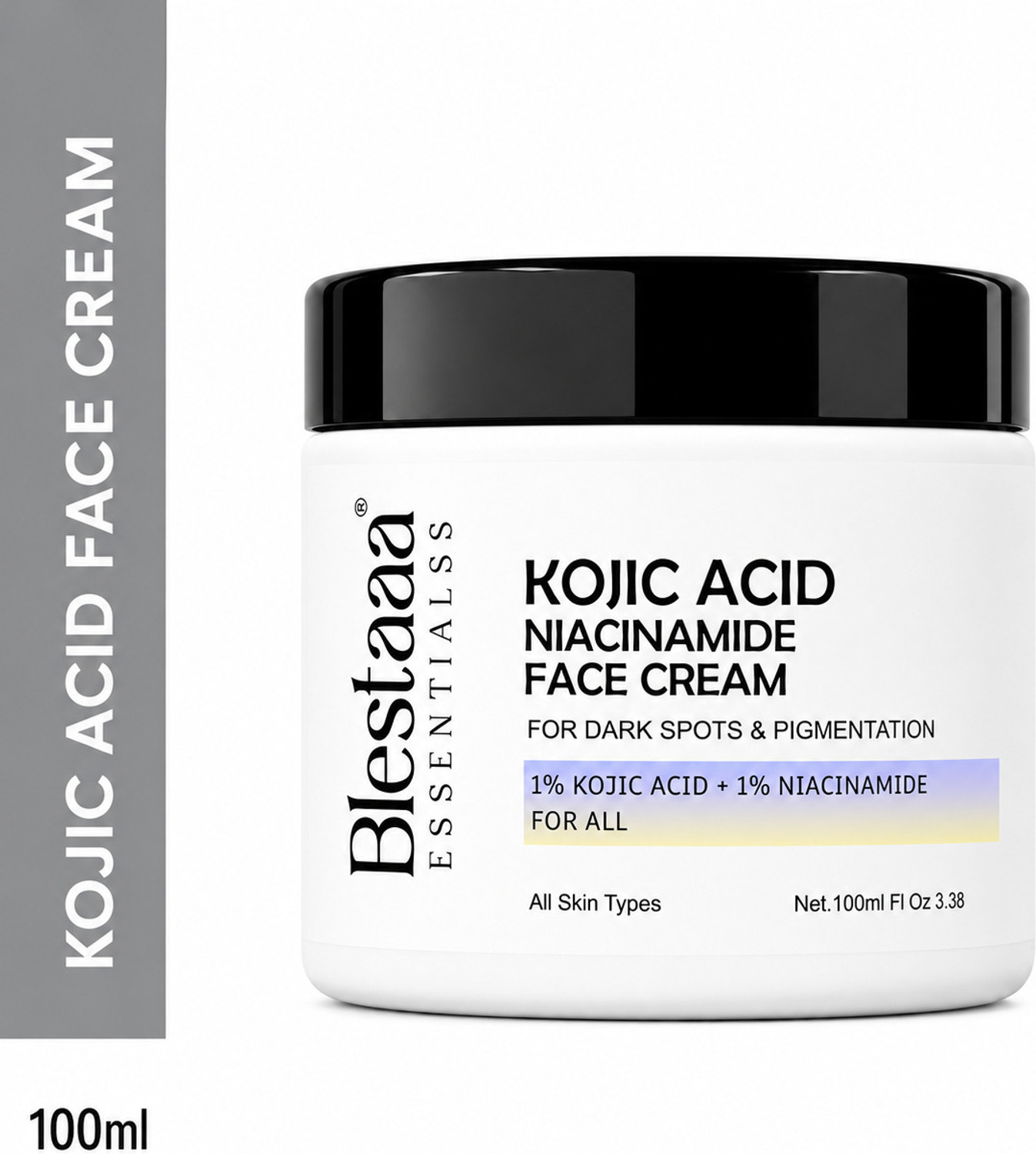 Image of blestaaa essentialss Kojic Acid Niacinamide Face Cream for Dark Spots, Pigmentation & Brighter Skin