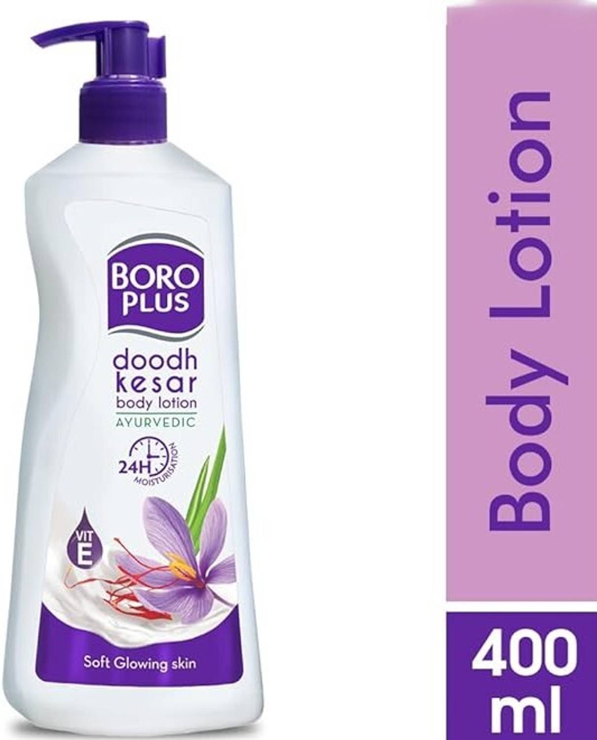 BOROPLUS Lotion with Doodh-Kesar | (400ml) Moisturizing soft skin