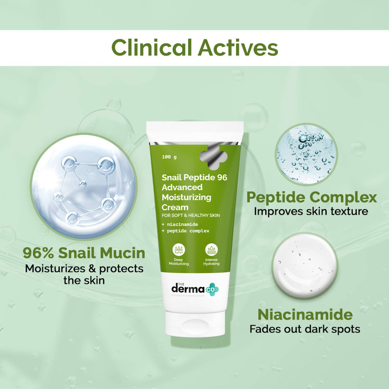The Derma Co Snail Peptide 96 Moisturizing Cream - Image 2