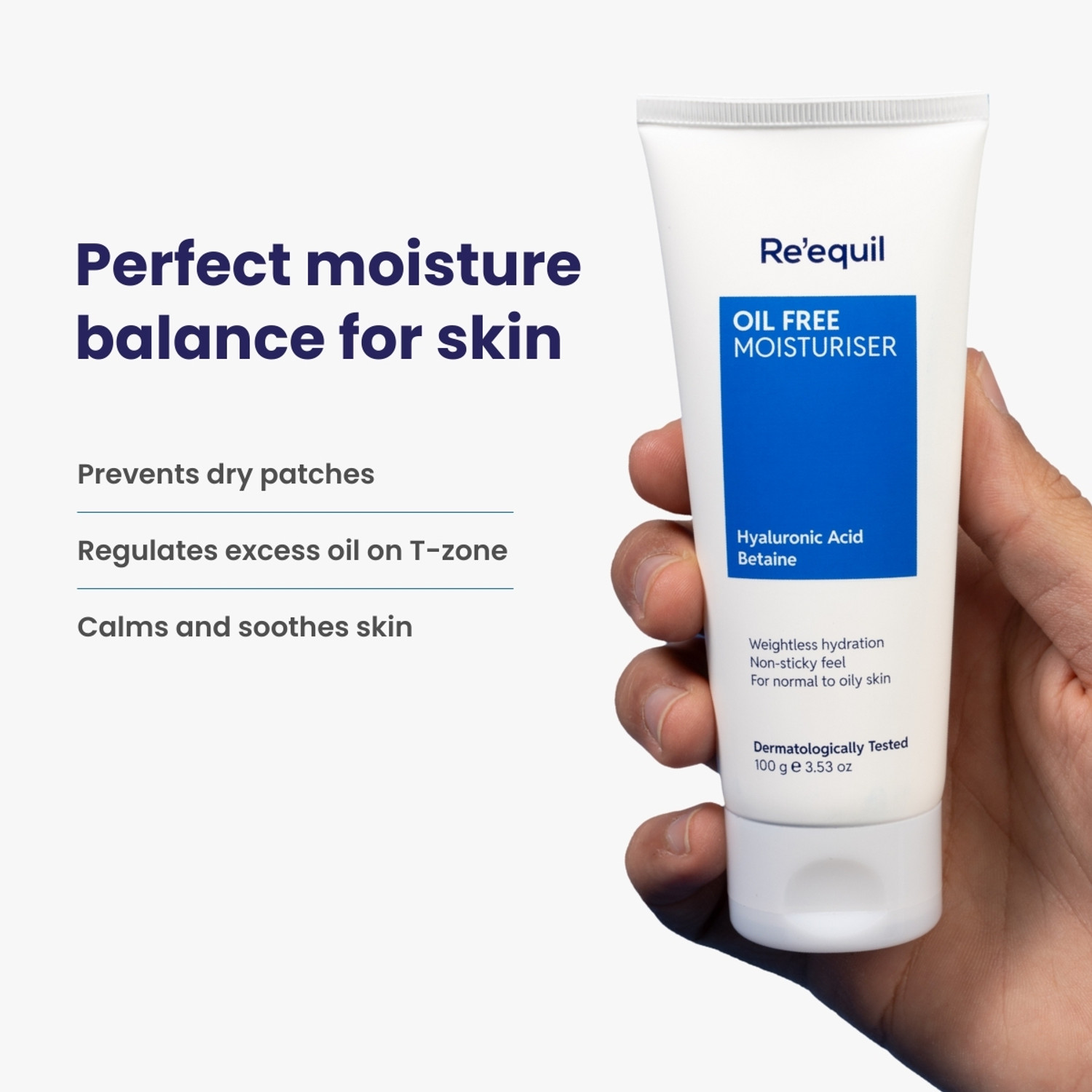 Image of Re'equil OIL FREE MOISTURISER FOR NORMAL, OILY & COMBINATION SKIN